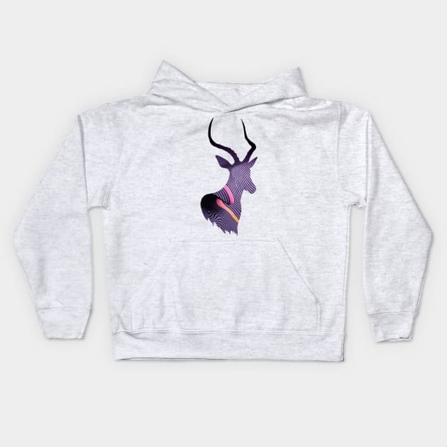 Impala Currents Graphic Kids Hoodie by AJ